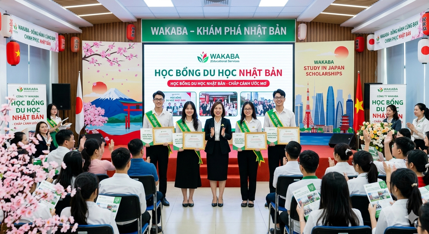 Poster học bổng của Wakaba